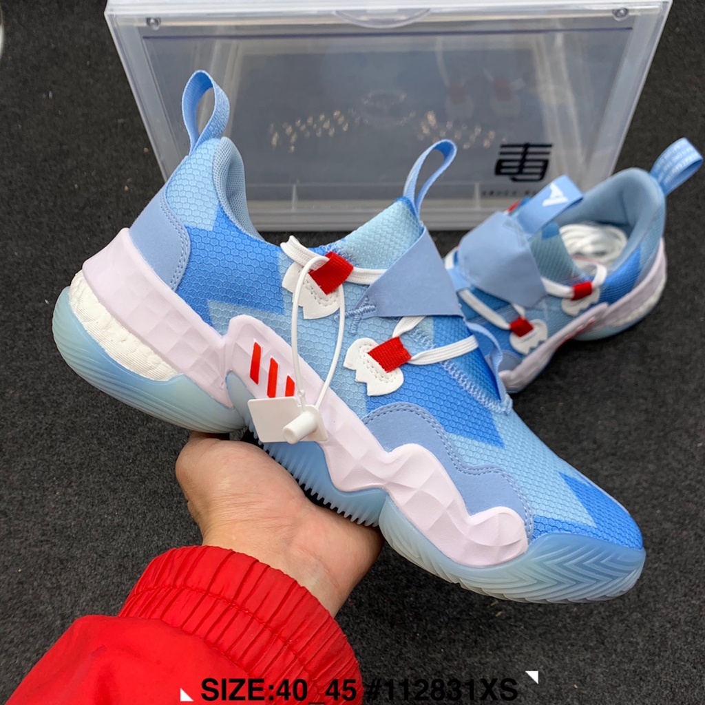 Ready stock Trae Young 1 men's indoor and outdoor basketball shoes ice blue  | Shopee Philippines