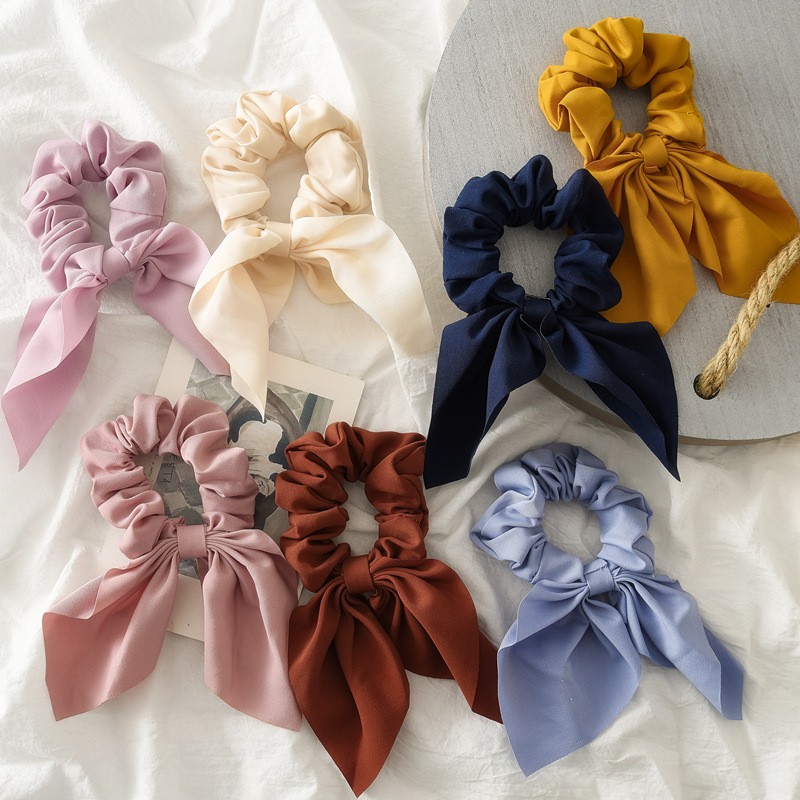 ribbon hair scrunchies