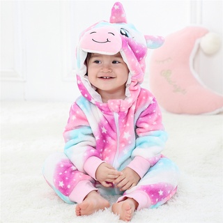 Baby Kigurumi Tiger Cow Lion Cartoon Romper infant Kids Animal Jumpsuit Girls Boys Pajamas Costume #9