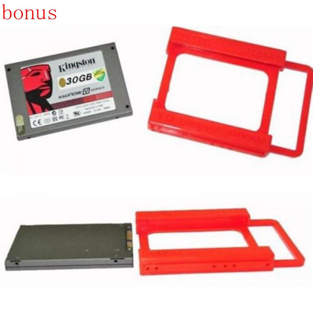 2 5 To 3 5 Ssd Hdd Adapter Mounting Tray Bracket Hard Drive Bay Caddy Plastic Shopee Philippines