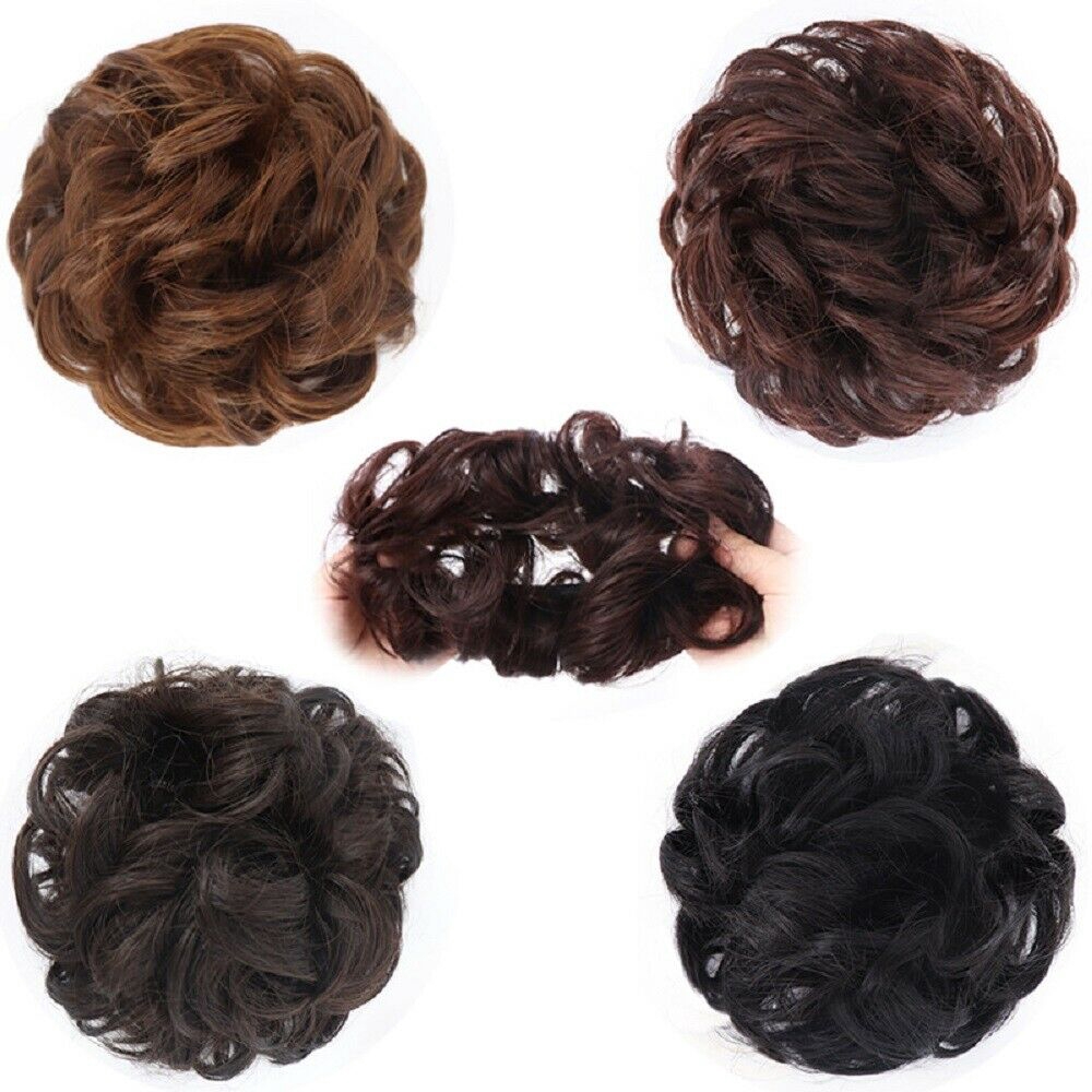 feibin hair】 Synthetic Hairpieces Hair Bun Extensions Donut Scrunchy Wavy  Curly Messy Hair | Shopee Philippines