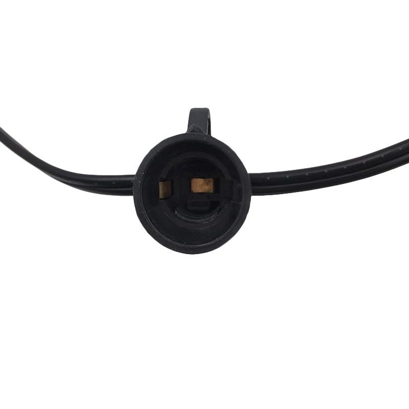 25Ft Outdoor Patio String Lights with 25 Clear Globe G40 Bulbs,for Patio Porch Backyard Deck Bistro Balcony Wedding Gathering Parties Markets Decor, Black