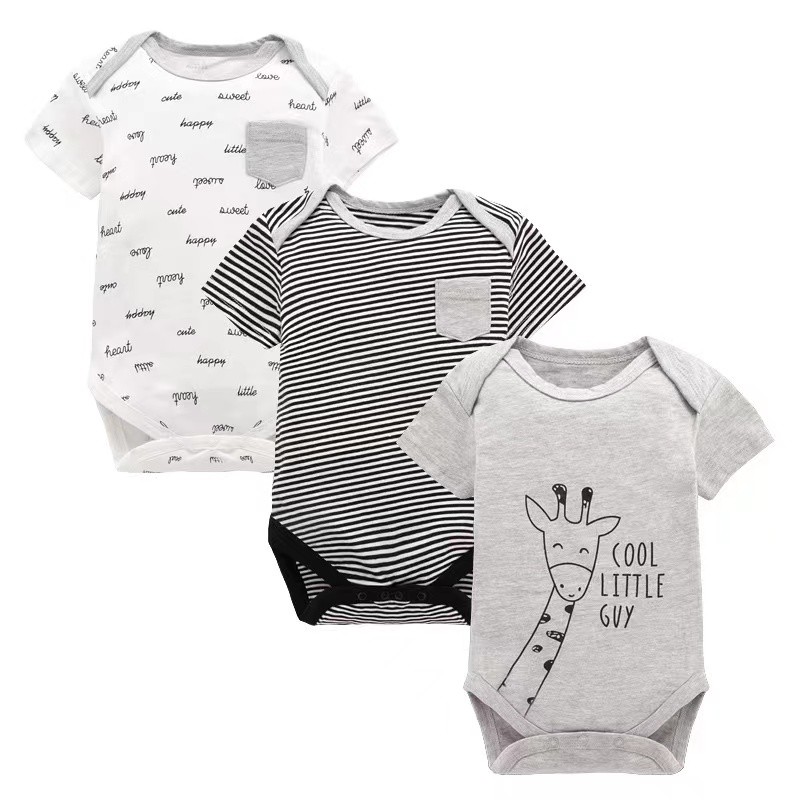 Baby TOP SALE Cotton Bodysuit Onesie Infant Romper Newborn Short Clothes babies Jumpsuit Cloth