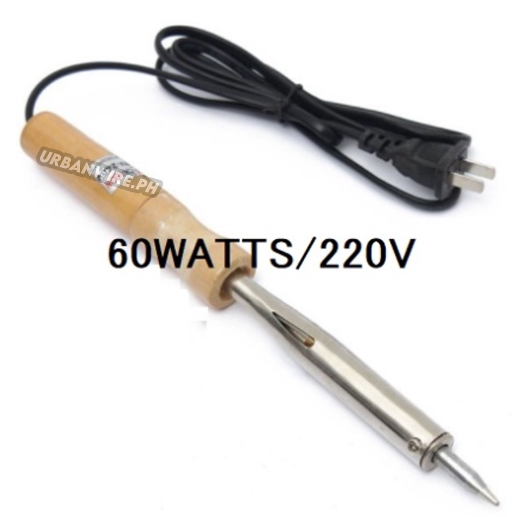 60WATTS/220VOLTS SOLDERING IRON WOODEN HANDLE 60W Shopee Philippines