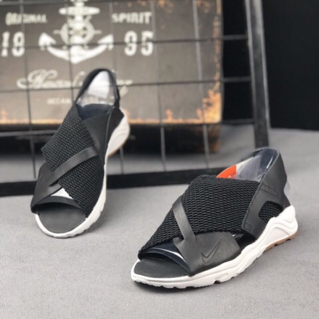 gray nike tanjun sandals