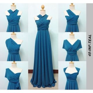 infinity dress teal green