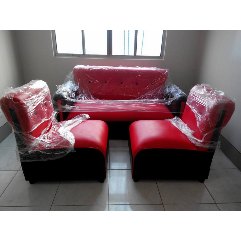 SALA SET RED BLACK Shopee Philippines