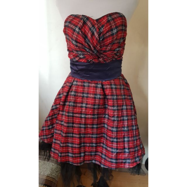 tartan cocktail dress