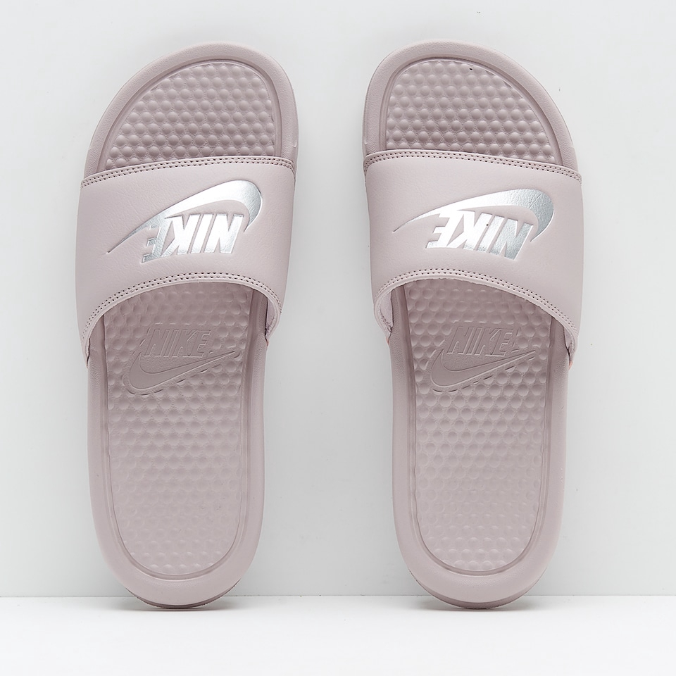 pink nike slippers