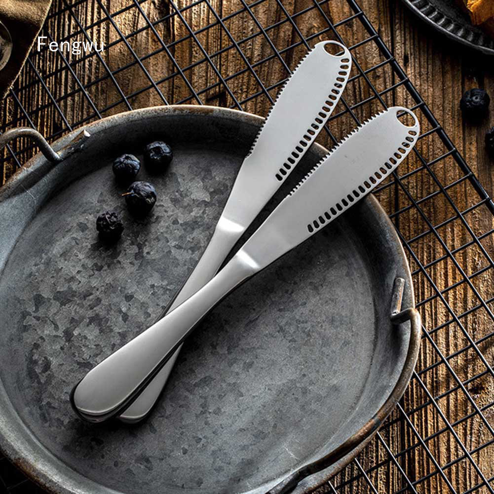 3in1 Butter Knife Stainless Steel Butter Curler Spreader With Serrated Edge Butter Knife Bread Butter Cheese Jam Knife Shopee Philippines