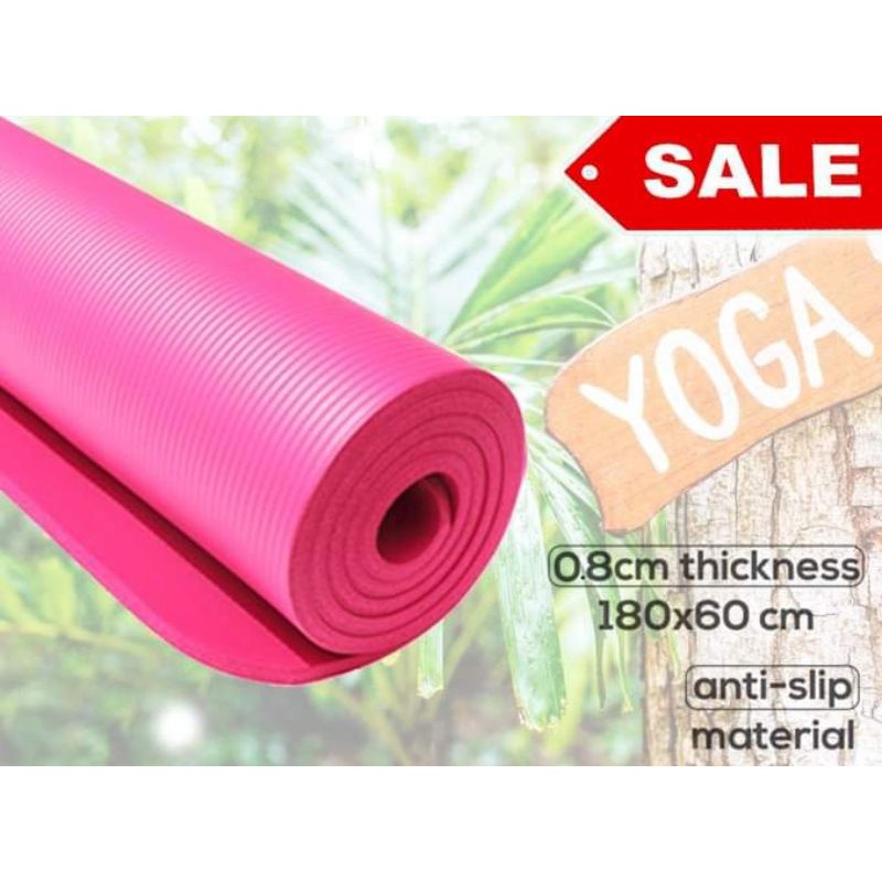 TOMSHOO 1830*610*8mm Yoga Mat Thick Sports Mat Anti-slip Exercise Mat for  Fitness Workouts Gymnastics Mats Carpet Mat Yoga - RAYJET Life