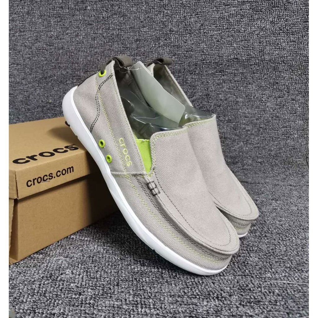 Men's casual classic canvas shoes Crocs casual shoes | Shopee Philippines