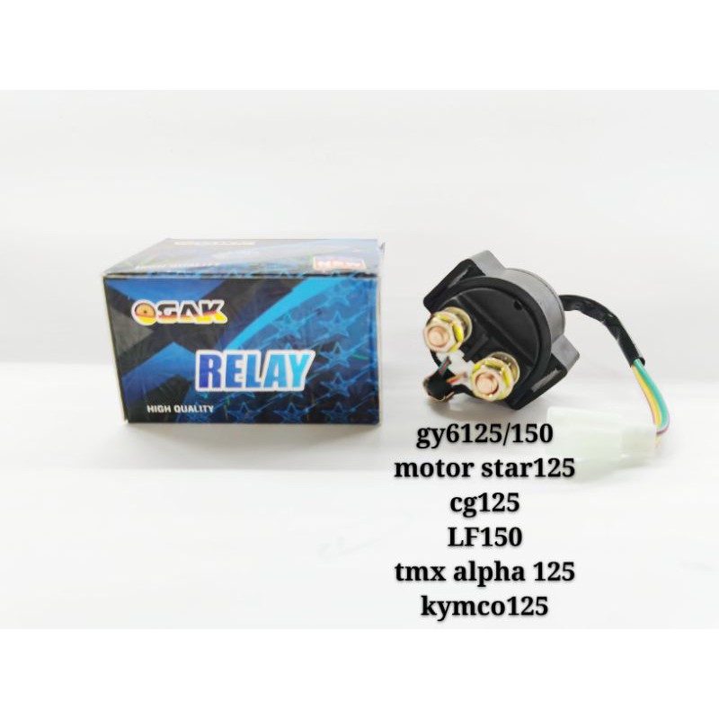 starter relay gy6 125/150 tmx alpha125 cg125 kymco Shopee Philippines