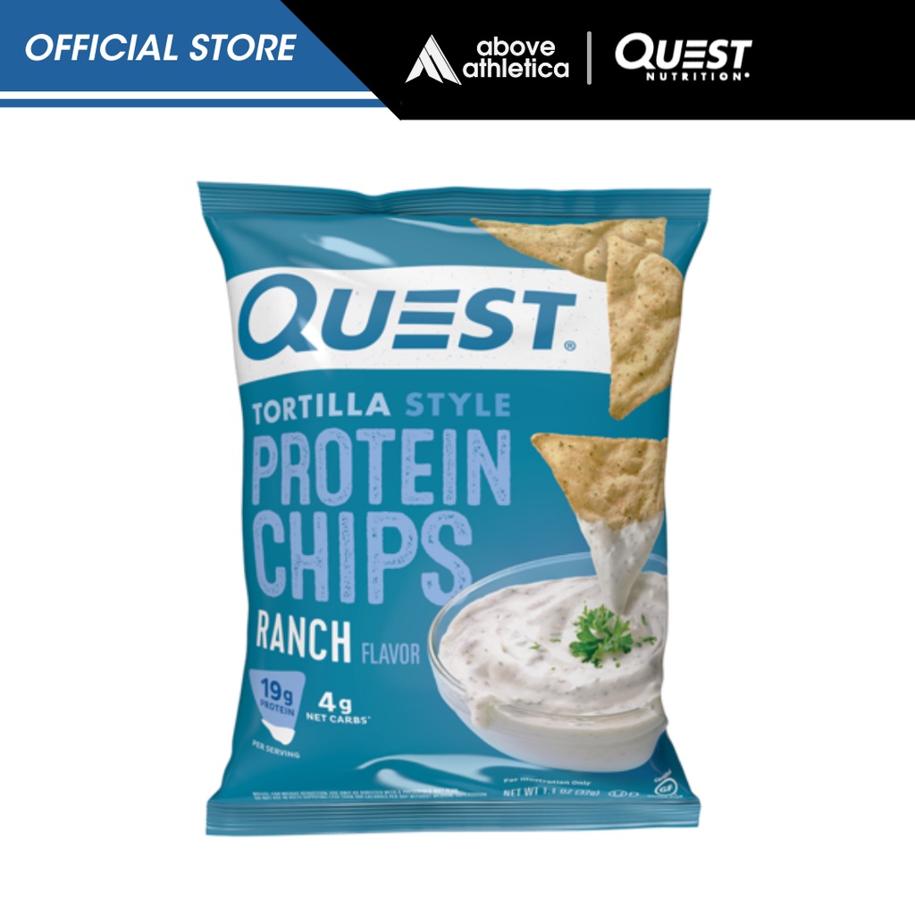 Quest Tortilla Style Protein Chips, Ranch Flavor, Low Carb, Keto