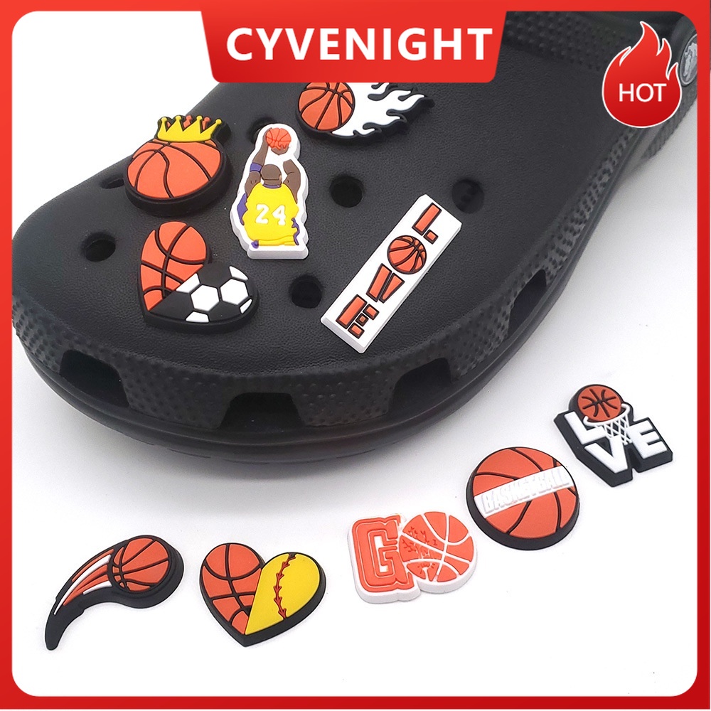 CYStore New Basketball Kobe Graffiti Series Jibbitz PVC Shoe Charms