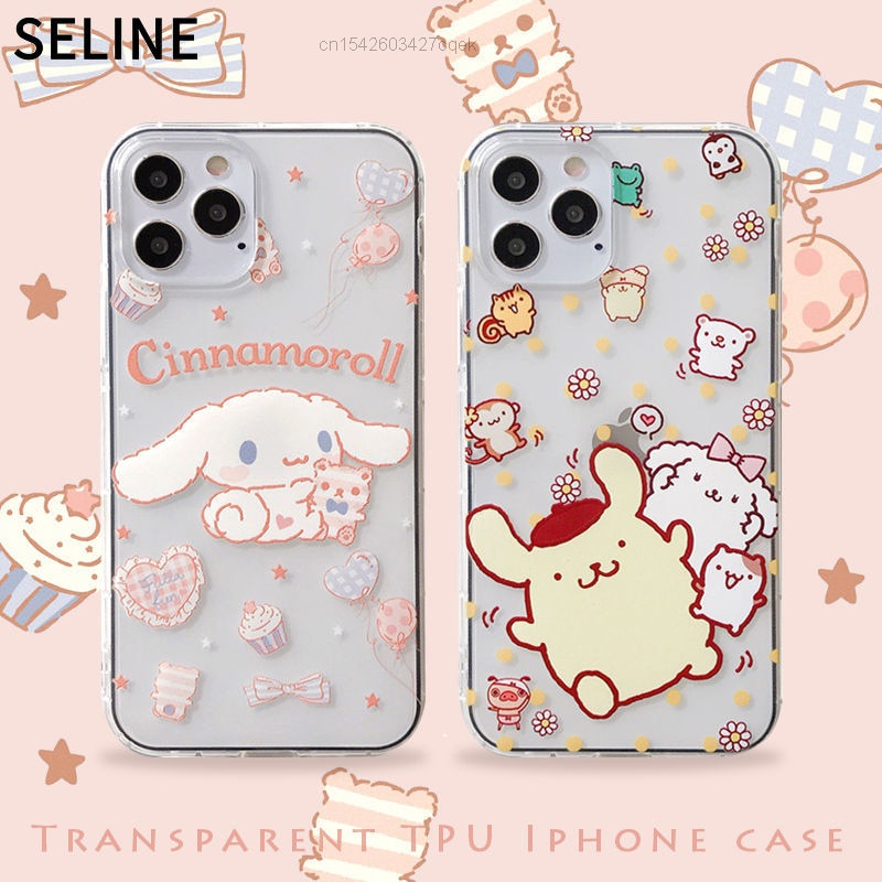 Sanrio Cartoon Cinnamoroll Dog Pom Pom Purin Apple Mobile iPhone Case ...