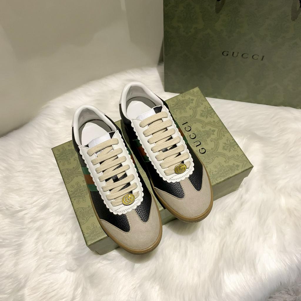 Original Gucci Canvas Low Cut Sneakers Shoes For Men And Women Shoes |  Shopee Philippines