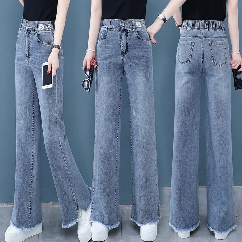 loose straight jeans women
