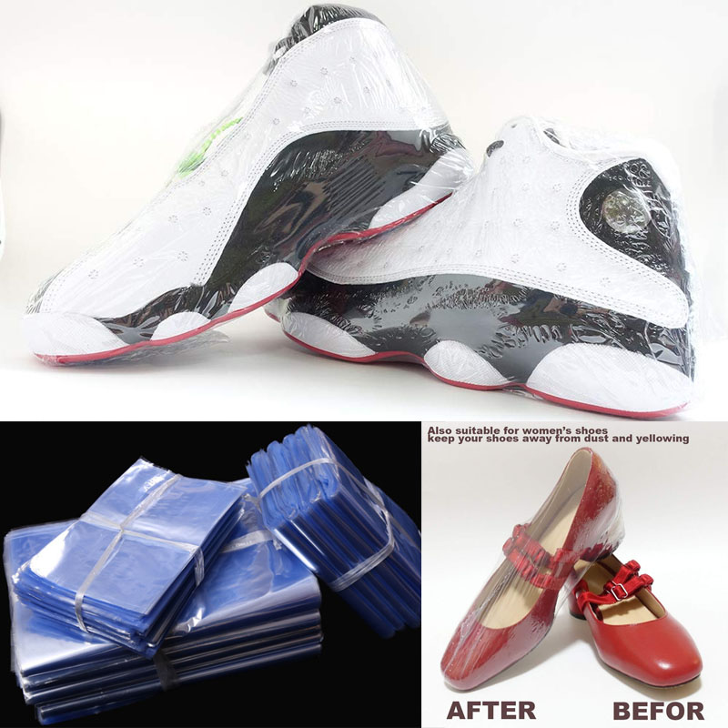 【COD】100PCS Portable Shoe Shrink Wrap Bags, Sneaker PVC Heat Shrink