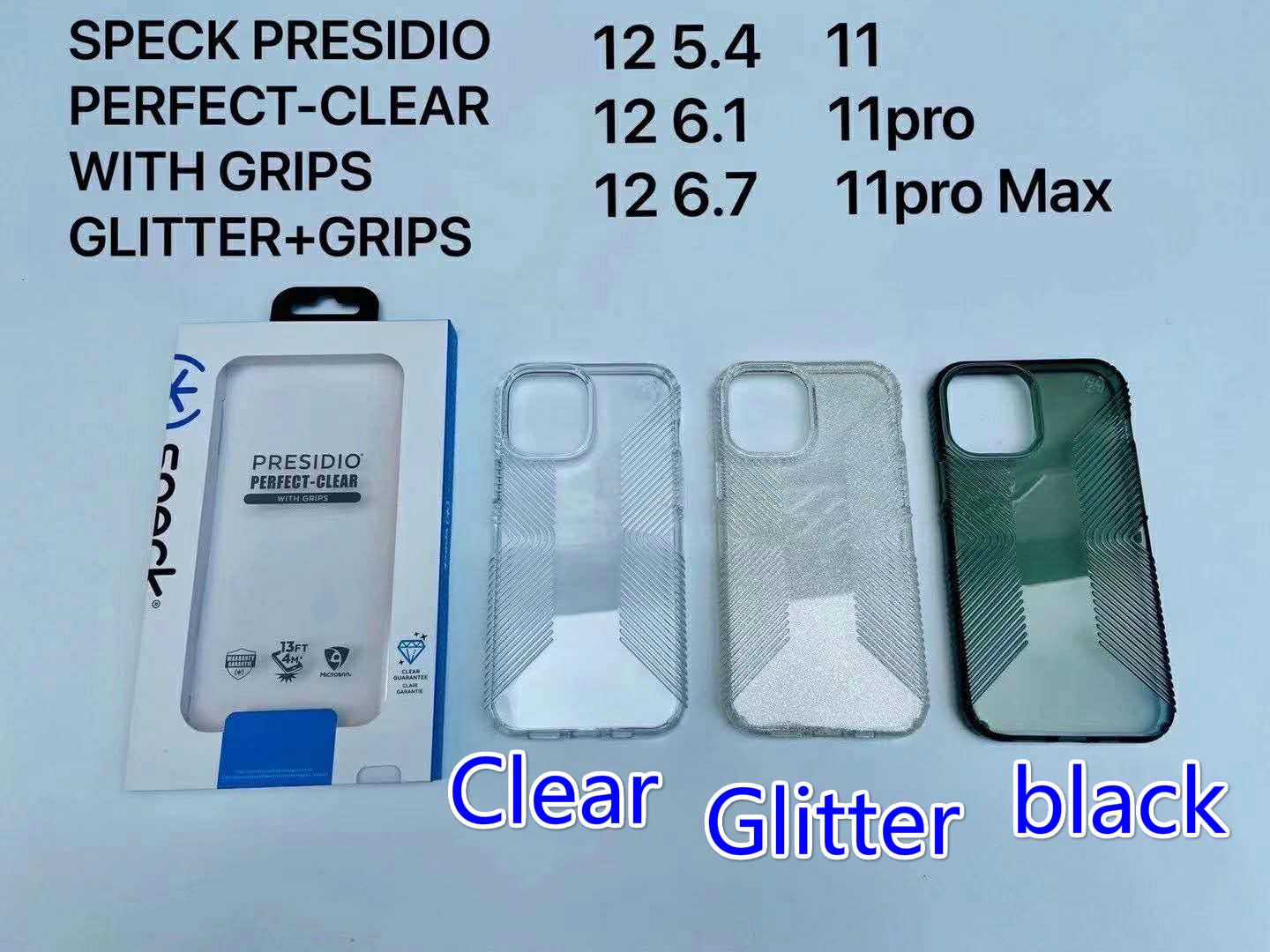 Speck Products Presidio Perfect Glitter Clear Grip For Apple Iphone12 Mini Iphone 12 Pro Max Iphone 12pro Case Cover Casing Shopee Philippines