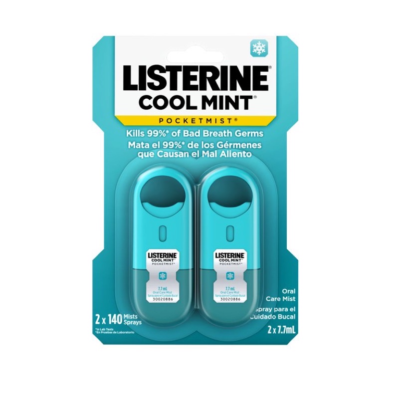 LISTERINE COOL MINT POCKETMIST 2x 7.7ml | Shopee Philippines