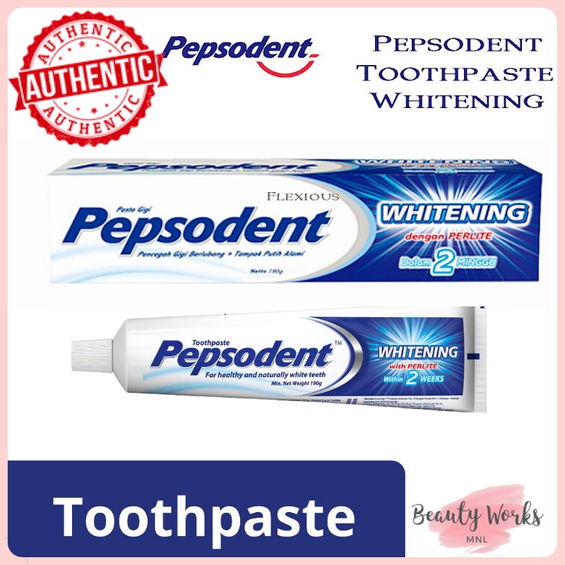 PEPSODENT Whitening Toothpaste with Perlite 75g/190g Shopee Philippines