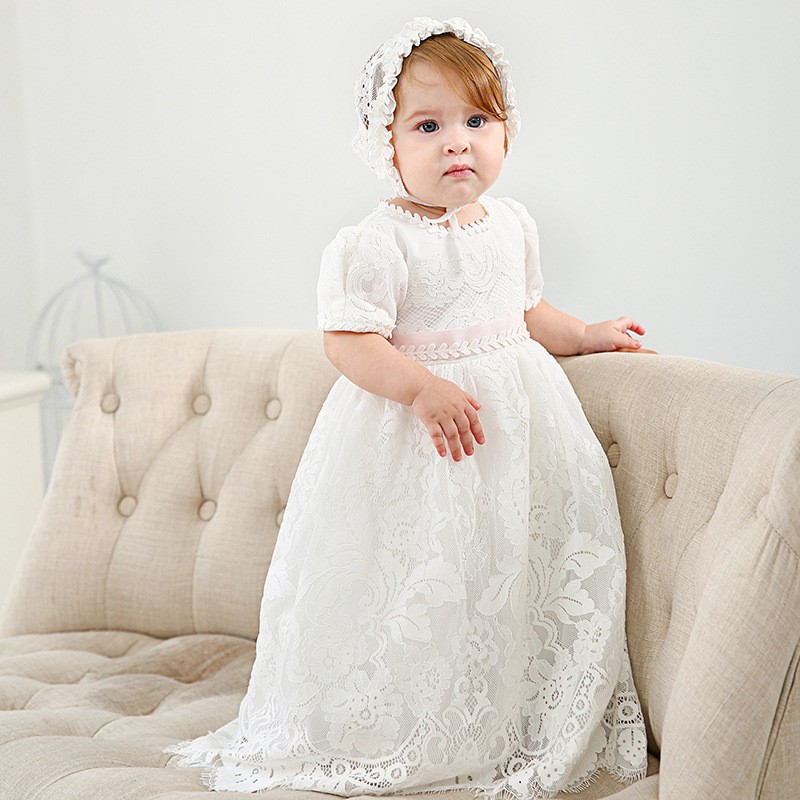 white wedding dress for baby girl