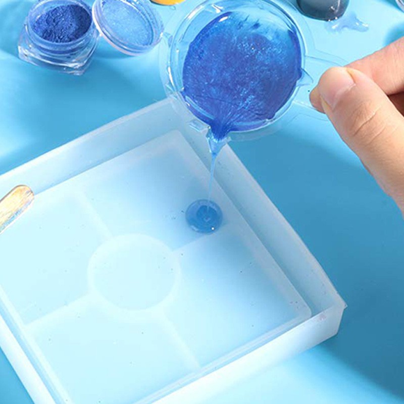 3 Pack A3 Large Silicone Mats for Crafts, 15.7 inch x 11.7 inch Silicone Craft Mat for Resin Casting Mold, Nonstick Nonslip Silicone Sheet, Heat-Resistant Mat, Blue, Yellow, Green