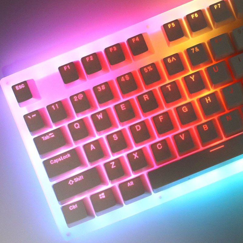 Womier K87 Mechanical Keyboard RGB 80% TKL Hot Swappable Keyboard  Translucent Acrylic Base Gateron Switch Type-c Shopee Philippines