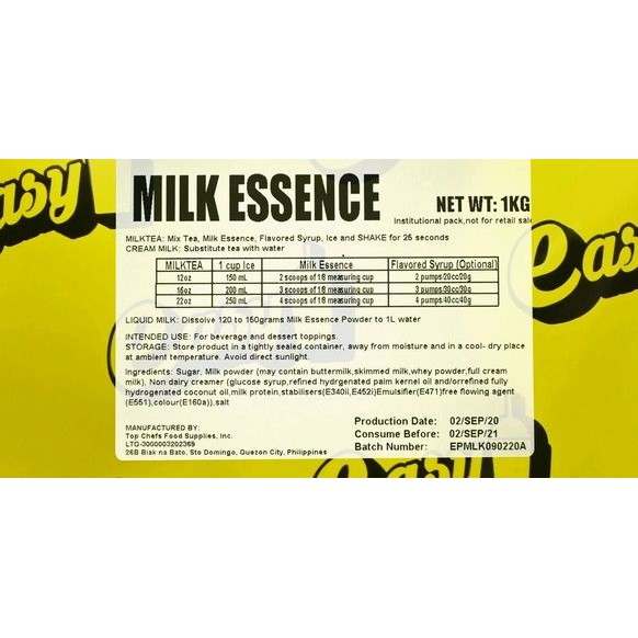 Milk Essence (Easy Brand) Shopee Philippines