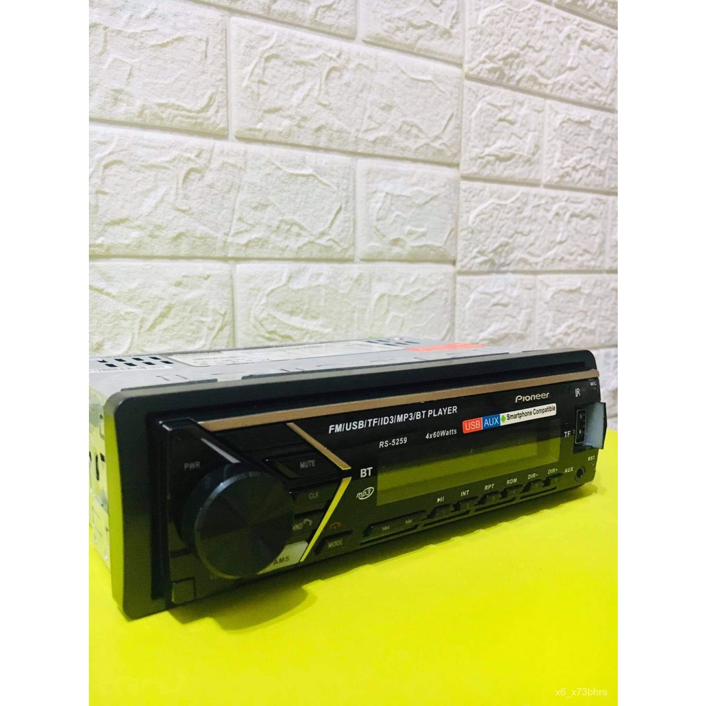 24 VOLTS PIONEER CAR STEREO AM/FM RADIO/BLUETOOTH/USB/AUX Shopee