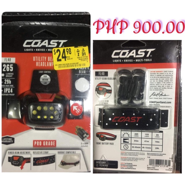 Cost headlamp Shopee Philippines