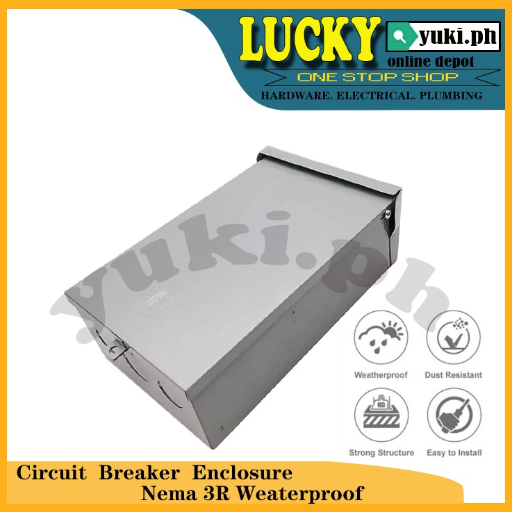 BOSTON ELECTRIC CIRCUIT BREAKER ENCLOSURE NEMA 3R WEATHERPROOF PANEL