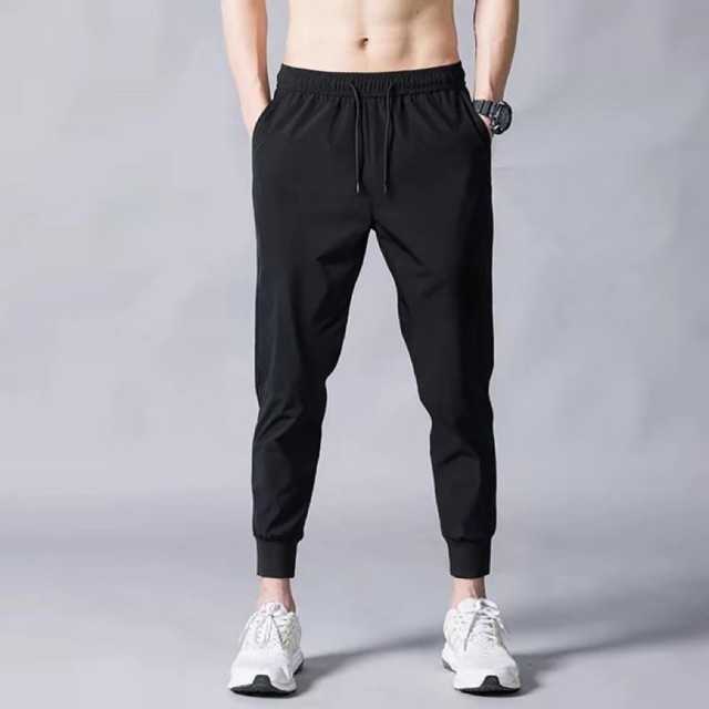 Unisex Palie Jogger Pants Makapal Tela With Zippers (A 1) Shopee