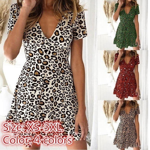 casual leopard dress