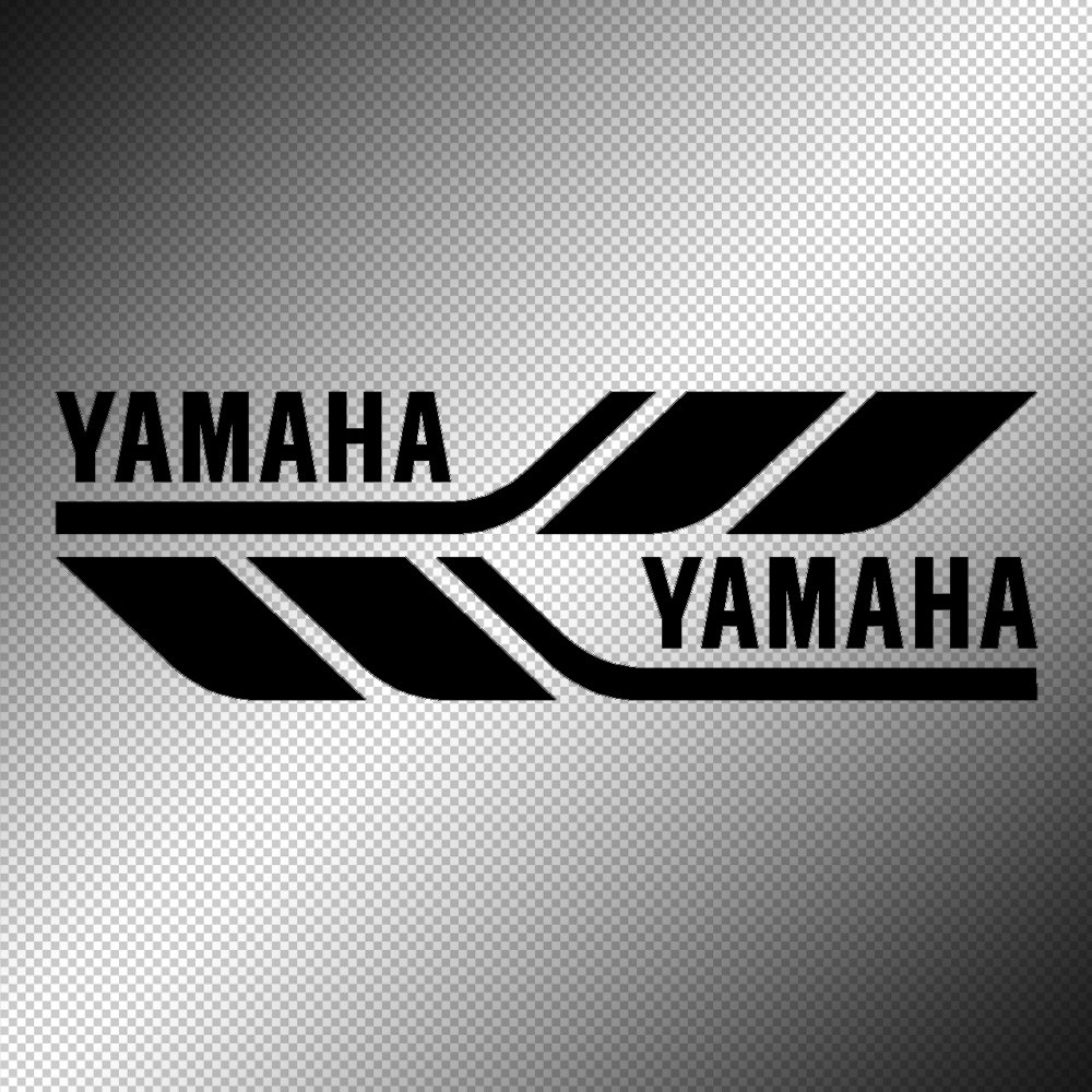 2pcs Yamaha Racing Flag Vinyl Decal Sticker Emblem Stickers Automotive ...