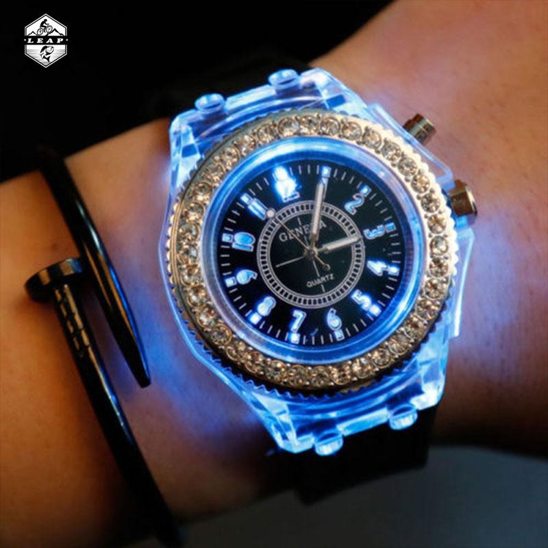 women's analog watch with backlight