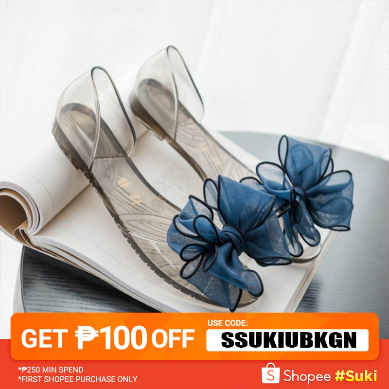 plastic flat sandals