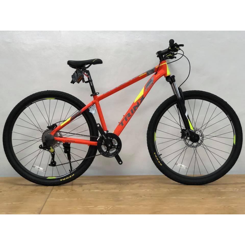 orange brand mountain bike