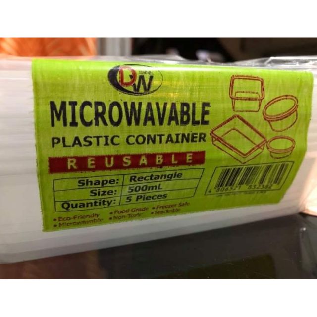 Microwavable Plastic Container 500ml Shopee Philippines