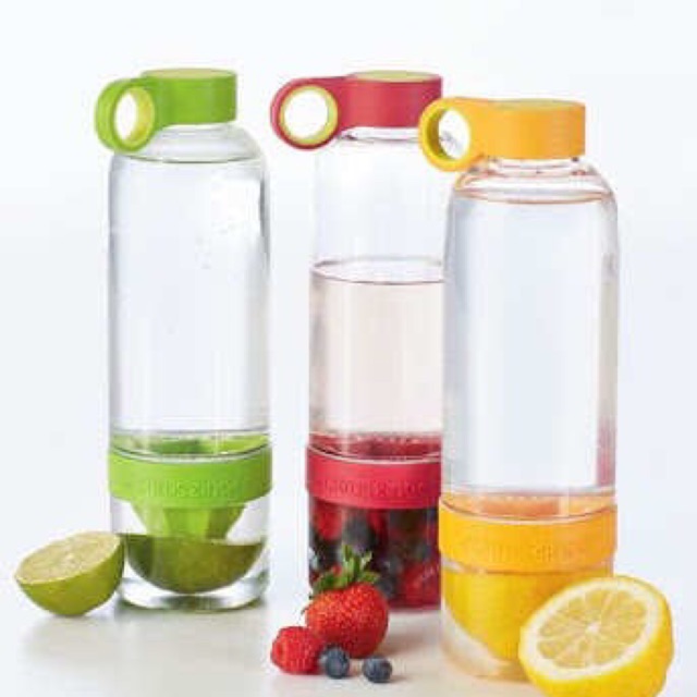 Water Bottle Fruit Infuser Citrus Zinger Juicer Lemon Lime Squeezer ...