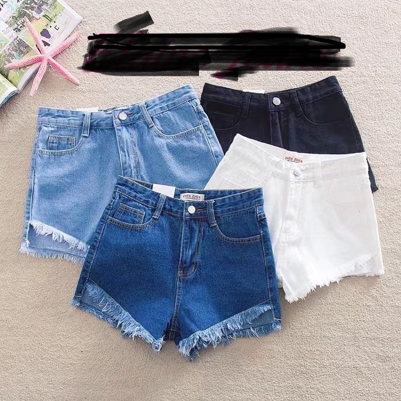 Sexy high-waisted denim shorts maong jeans loose Korean style hot ...