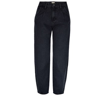 black baggy mom jeans