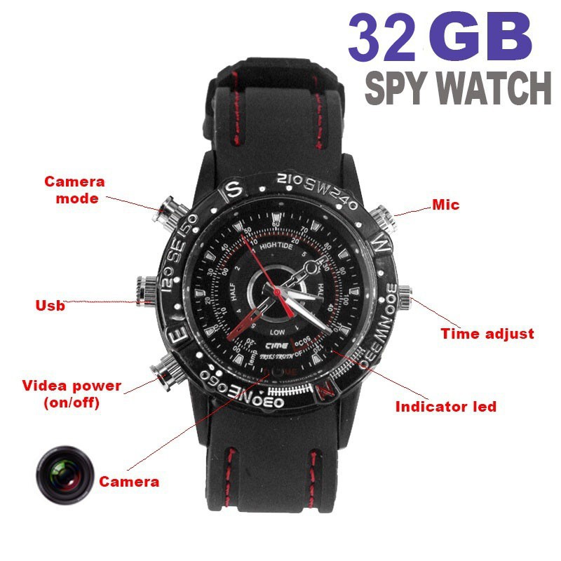 waterproof camera watch