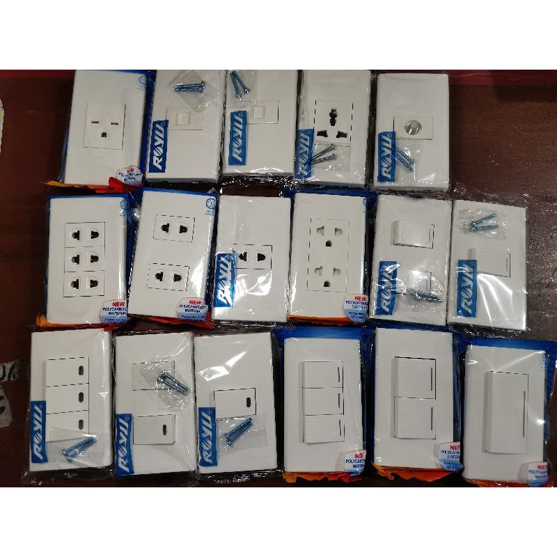 Royu wide series universal outle 1gang 2gang 3gang outlet 1way 3way
