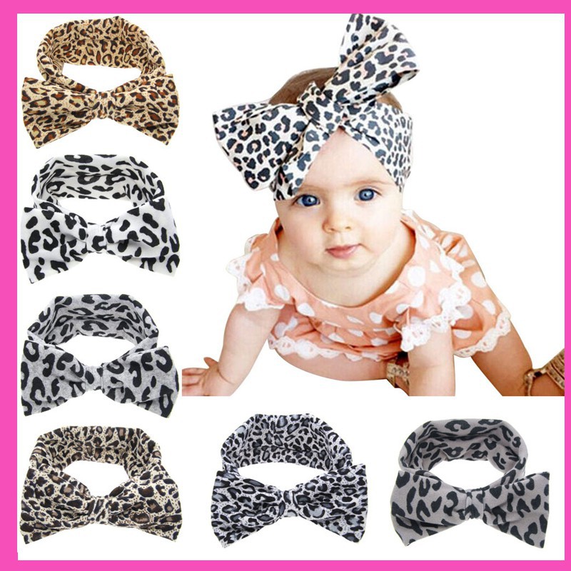 leopard print headband baby