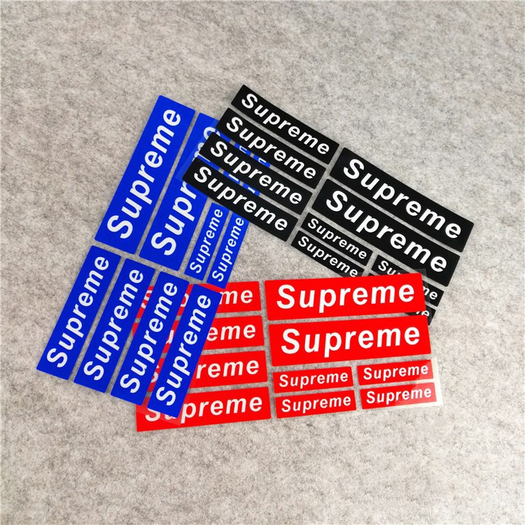 supreme reflective sticker