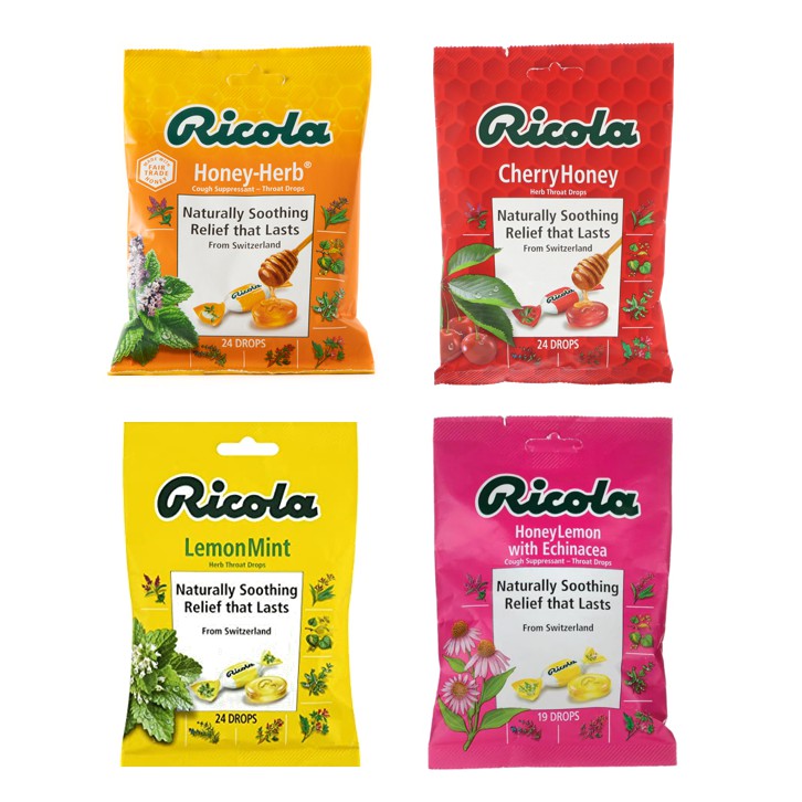 RICOLA Cough Suppressant Throat Drops 19 / 24 drops Shopee Philippines