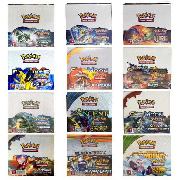 Pokemon Sun Moon Gx Ex Tcg Unbroken Bonds Dragon Majesty Team Up Booster Box Flash Trading Card Game Shopee Philippines