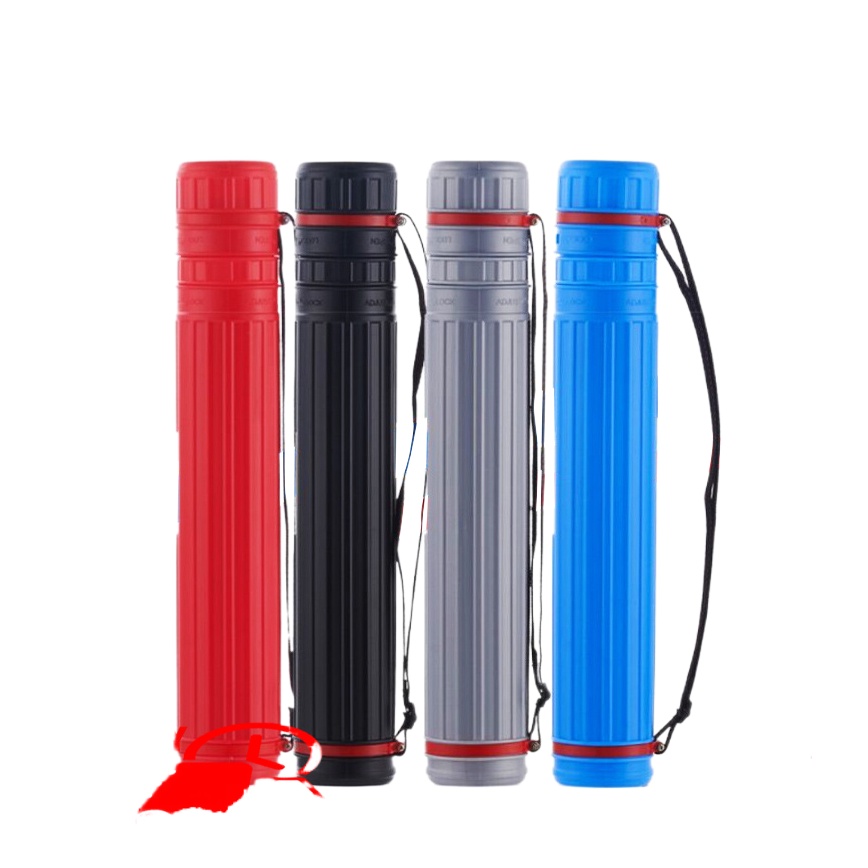 Drawing Tube Blueprint Case Telescoping Art Tube Large Plastic Black